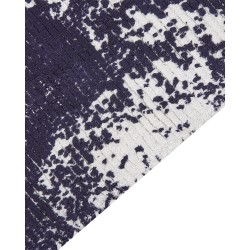 Dywan z wiskozy 80 x 150 cm fioletowy z białym AKARSU