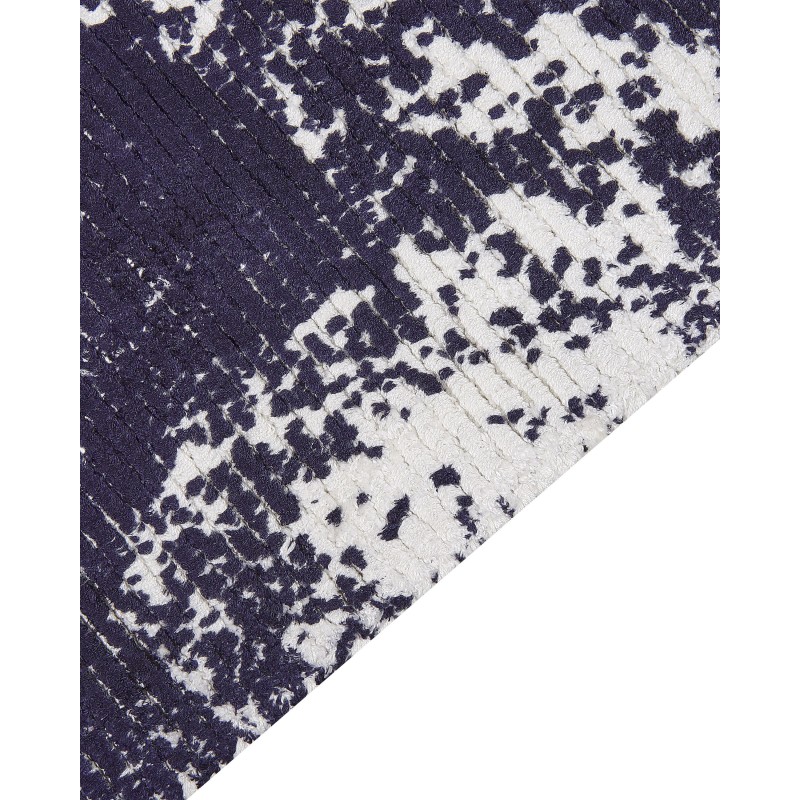 Dywan z wiskozy 80 x 150 cm fioletowy z białym AKARSU