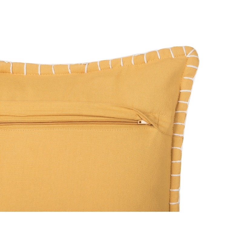 Poduszka dekoracyjna KAVALAM 45 x 45 cm Musztardowy Jednolity