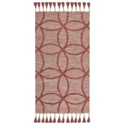 Dywan bawełniany 80 x 150 cm czerwony KIRSEHIR