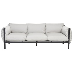 Sofa ogrodowa 3-osobowa jasnoszara ESPERIA