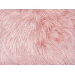 Zestaw 2 poduszek dekoracyjnych LUBHA Sztuczne futro 42 x 42 cm Różowy Jednolity