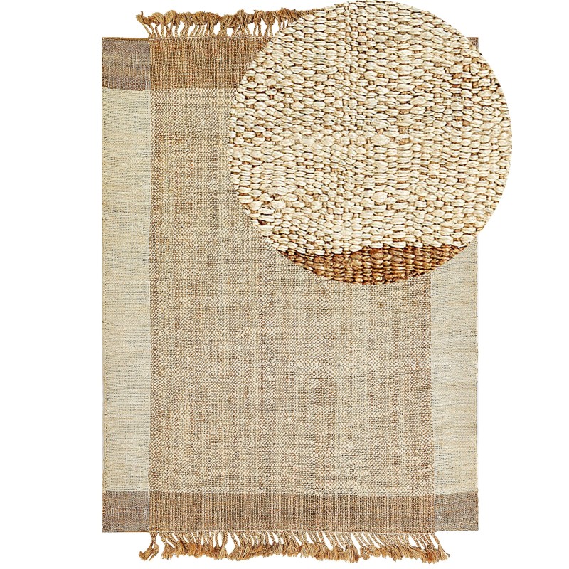 Dywan z juty 200 x 300 cm beżowy DEDEMLI