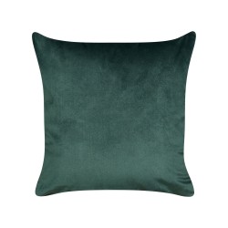 Zestaw 2 poduszek dekoracyjnych BICOCCA Welur 45 x 45 cm Ciemnozielony Wzór świąteczny