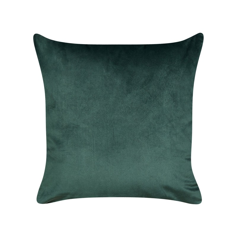 Zestaw 2 poduszek dekoracyjnych BICOCCA Welur 45 x 45 cm Ciemnozielony Wzór świąteczny