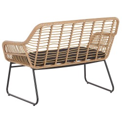 Zestaw ogrodowy ze stolikiem dla 4 osób MINORI Technorattan Beżowy