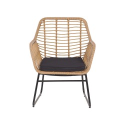 Zestaw ogrodowy ze stolikiem dla 4 osób MINORI Technorattan Beżowy