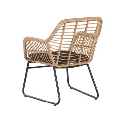 Zestaw ogrodowy ze stolikiem dla 4 osób MINORI Technorattan Beżowy