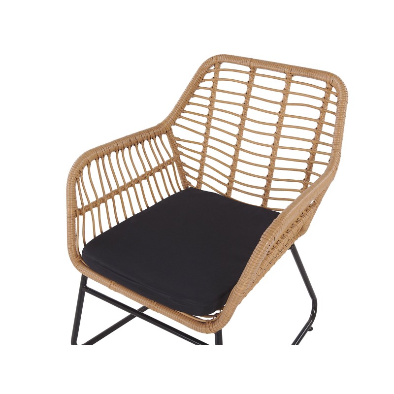 Zestaw ogrodowy ze stolikiem dla 4 osób MINORI Technorattan Beżowy