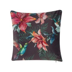 Zestaw 2 poduszek dekoracyjnych DICHONDRA Welur 45 x 45 cm Kolorowy Wzór kwiatowy