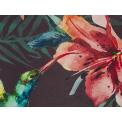 Zestaw 2 poduszek dekoracyjnych DICHONDRA Welur 45 x 45 cm Kolorowy Wzór kwiatowy