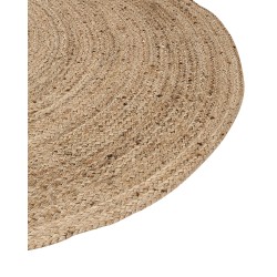 Dywan owalny jutowy 160 x 230 cm beżowy DEMIRCI