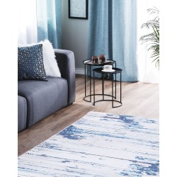 Dywan 140 x 200 cm niebiesko-beżowy BURDUR