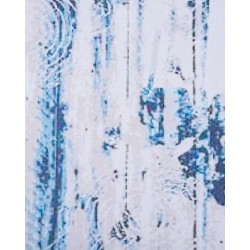 Dywan 140 x 200 cm niebiesko-beżowy BURDUR