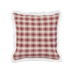Zestaw 2 poduszek dekoracyjnych BROOKIES 45 x 45 cm Bordowy Wzór świąteczny