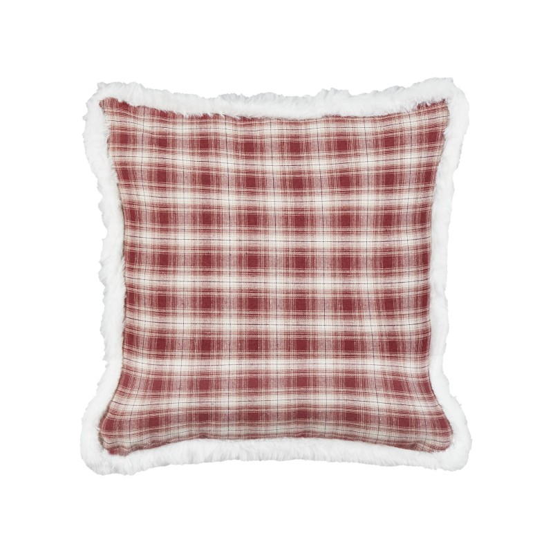 Zestaw 2 poduszek dekoracyjnych BROOKIES 45 x 45 cm Bordowy Wzór świąteczny