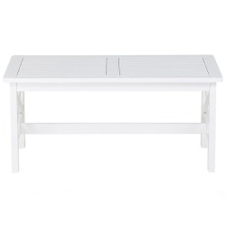 Stół ogrodowy BALTIC 55 cm 100 cm Drewno akacjowe Biały