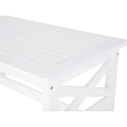 Stół ogrodowy BALTIC 55 cm 100 cm Drewno akacjowe Biały