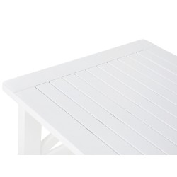 Stół ogrodowy BALTIC 55 cm 100 cm Drewno akacjowe Biały