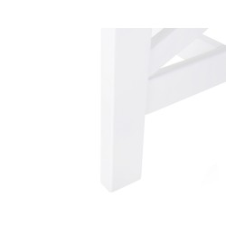 Stół ogrodowy BALTIC 55 cm 100 cm Drewno akacjowe Biały