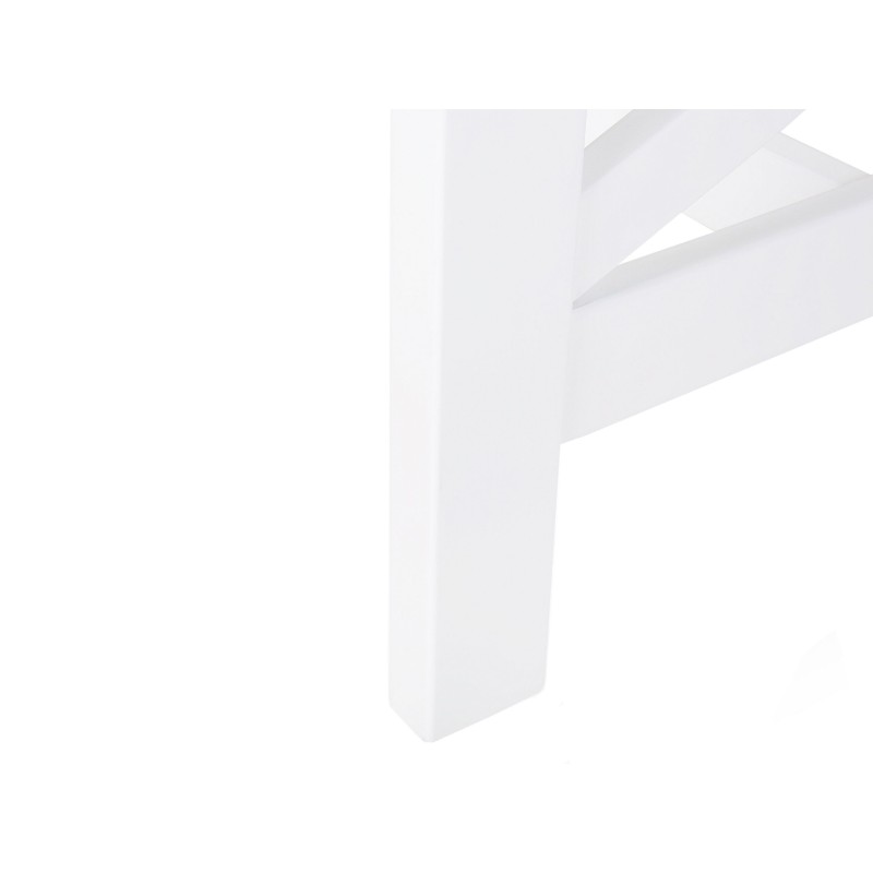 Stół ogrodowy BALTIC 55 cm 100 cm Drewno akacjowe Biały