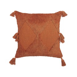 Zestaw 2 poduszek dekoracyjnych AVIUM Bawełna 45 x 45 cm Pomarańczowy Wzór geometryczny