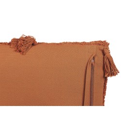 Zestaw 2 poduszek dekoracyjnych AVIUM Bawełna 45 x 45 cm Pomarańczowy Wzór geometryczny