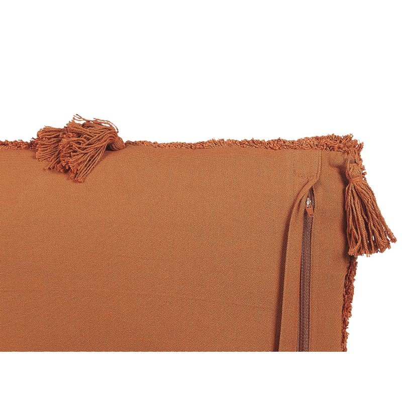 Zestaw 2 poduszek dekoracyjnych AVIUM Bawełna 45 x 45 cm Pomarańczowy Wzór geometryczny