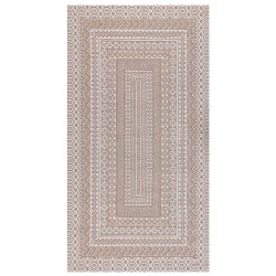 Dywan 80 x 150 cm beżowo-biały BAGLAR