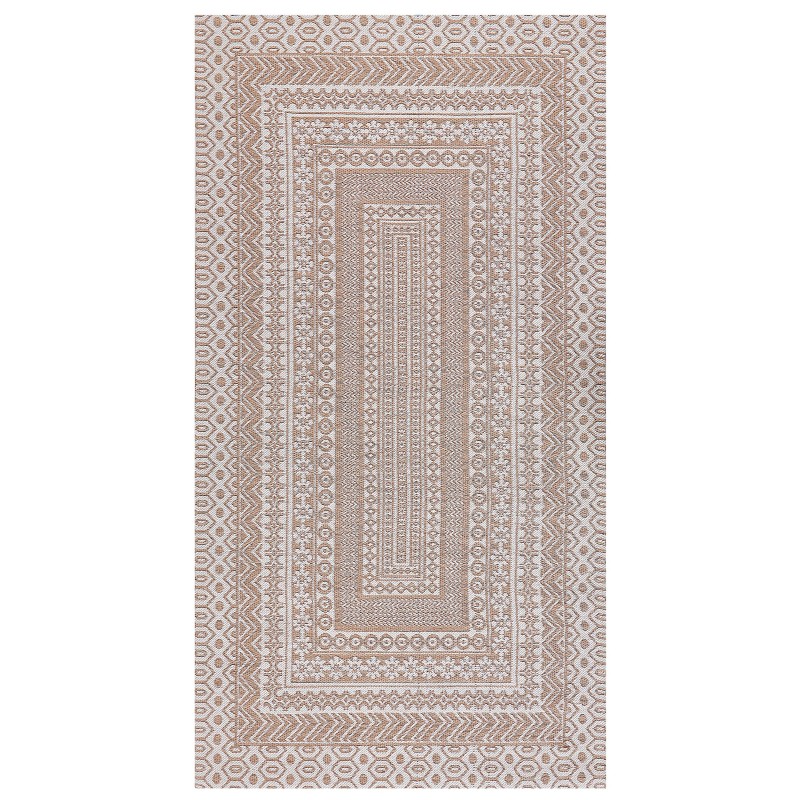 Dywan 80 x 150 cm beżowo-biały BAGLAR
