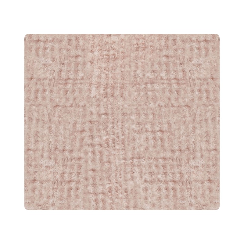 Koc SALKA Sztuczne futro 200 x 220 cm Pastelowy róż