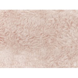 Koc SALKA Sztuczne futro 200 x 220 cm Pastelowy róż