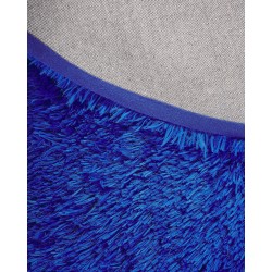 Dywan shaggy okrągły ⌀ 140 cm niebieski CIDE