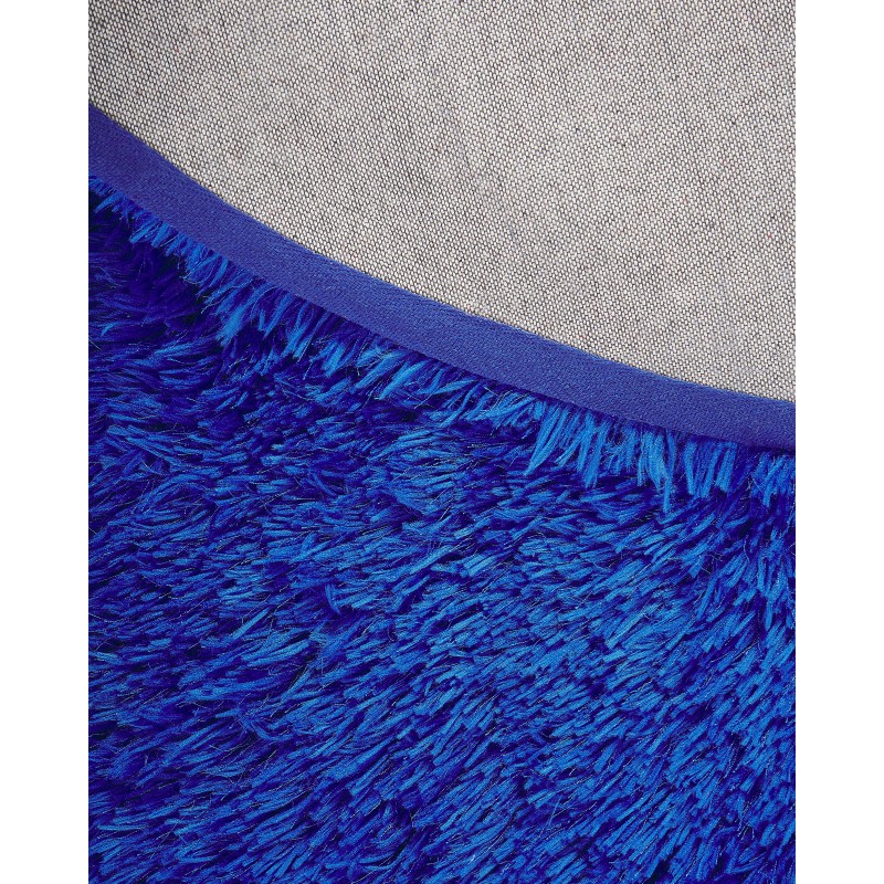 Dywan shaggy okrągły ⌀ 140 cm niebieski CIDE