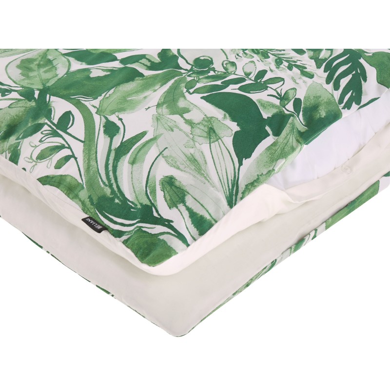 Komplet pościeli GREENWOOD Bawełna satynowa 135 x 200 cm Zielony