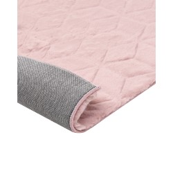 Dywan sztuczne futro królika 160 x 230 cm różowy THATTA