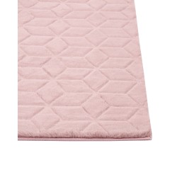 Dywan sztuczne futro królika 160 x 230 cm różowy THATTA