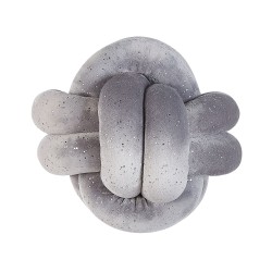 Poduszka dekoracyjna MALNI Welur 20 x 20 cm Szary Jednolity