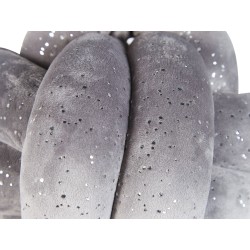 Poduszka dekoracyjna MALNI Welur 20 x 20 cm Szary Jednolity