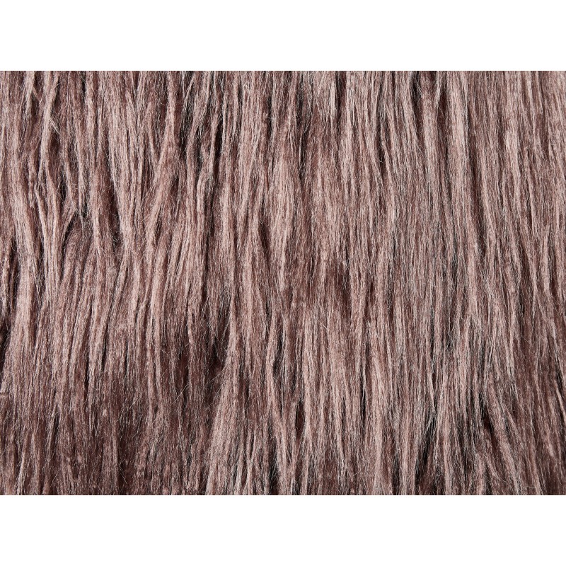 Zestaw 2 poduszek dekoracyjnych COROKIA Sztuczne futro 45 x 45 cm Brązowy Jednolity