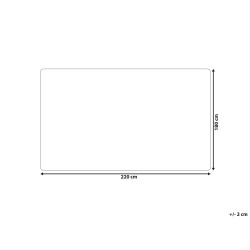 Koc ABTEH 180 x 220 cm Złamana biel