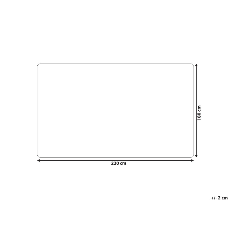 Koc ABTEH 180 x 220 cm Złamana biel