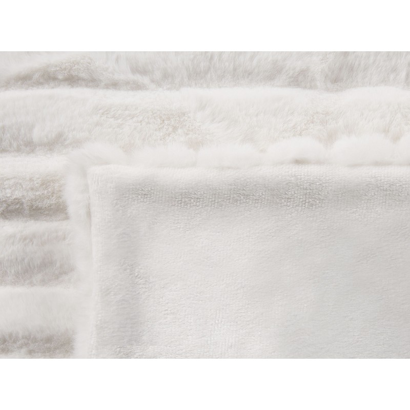 Koc ABTEH 180 x 220 cm Złamana biel
