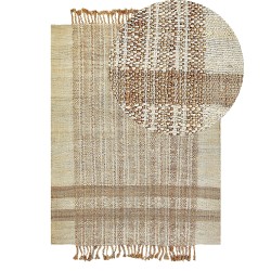 Dywan z juty 140 x 200 cm beżowy ORTAOBA