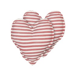 Zestaw 2 poduszek dekoracyjnych RUBIA Bawełna 45 x 45 cm Czerwony W paski