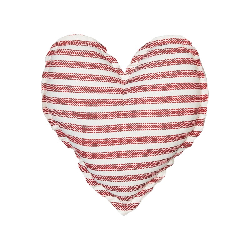 Zestaw 2 poduszek dekoracyjnych RUBIA Bawełna 45 x 45 cm Czerwony W paski