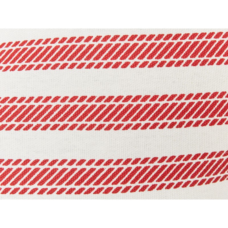 Zestaw 2 poduszek dekoracyjnych RUBIA Bawełna 45 x 45 cm Czerwony W paski