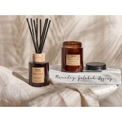 Świeczka zapachowa z patyczkami zapachowymi DARK ELEGANCE Wosk sojowy Świeże nuty