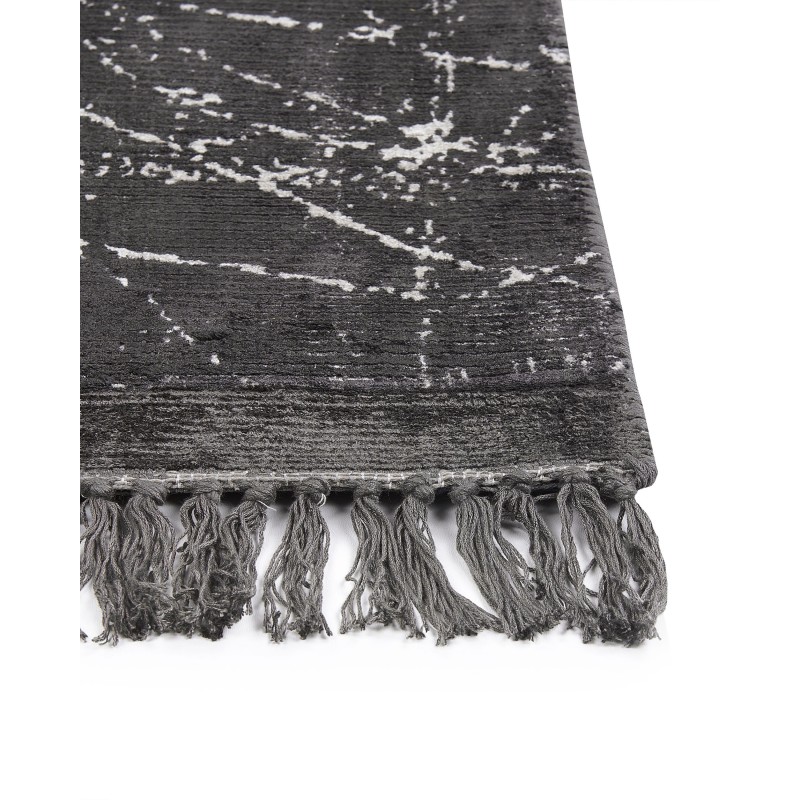 Dywan z wiskozy 140 x 200 cm ciemnoszary HANLI