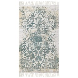 Dywan z wiskozy 80 x 150 cm beżowo-zielony BOYALI